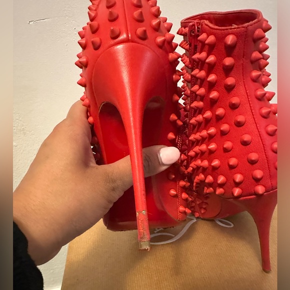 Christian Louboutin Snakilta Black Booties - Picture 9 of 10